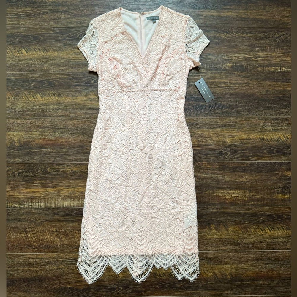 NWT Sharagano Pink Dress 4
